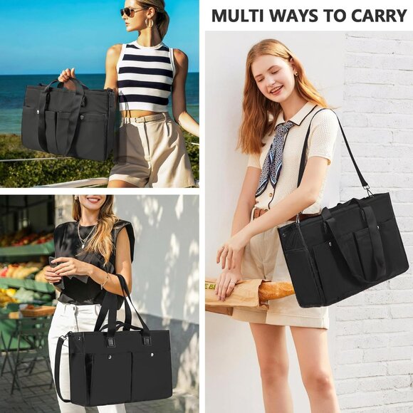 Trendy 29L Cow Print Tote Bag for Women - Stylish Embroidery Handbag - Picture 2 of 9